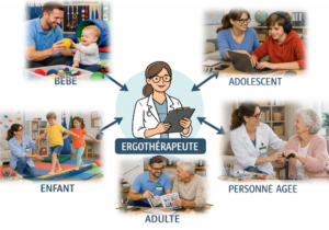 Ergothérapeute champs d'intervention